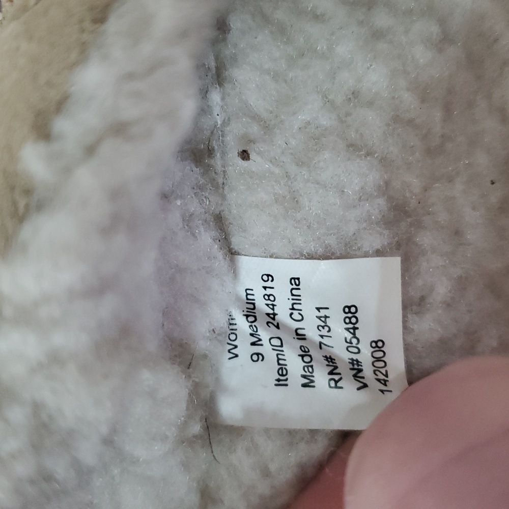 Womens L.L Bean Hearthside Slippers Side 9 Faux Fur Lined - Picture 7 of 9